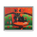 Matte Canvas, Framed | Observative Cat