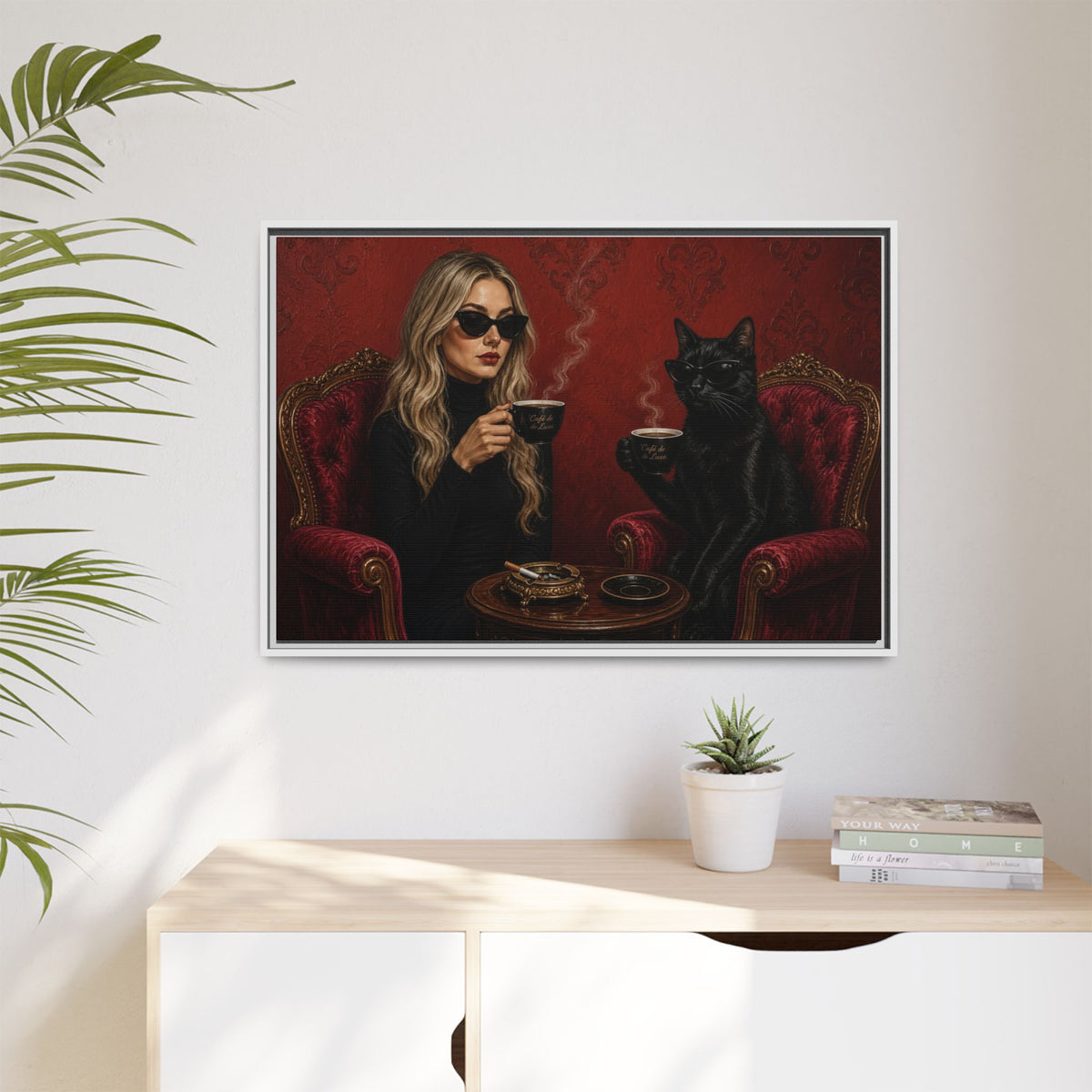 Matte Canvas, Framed | Best friends