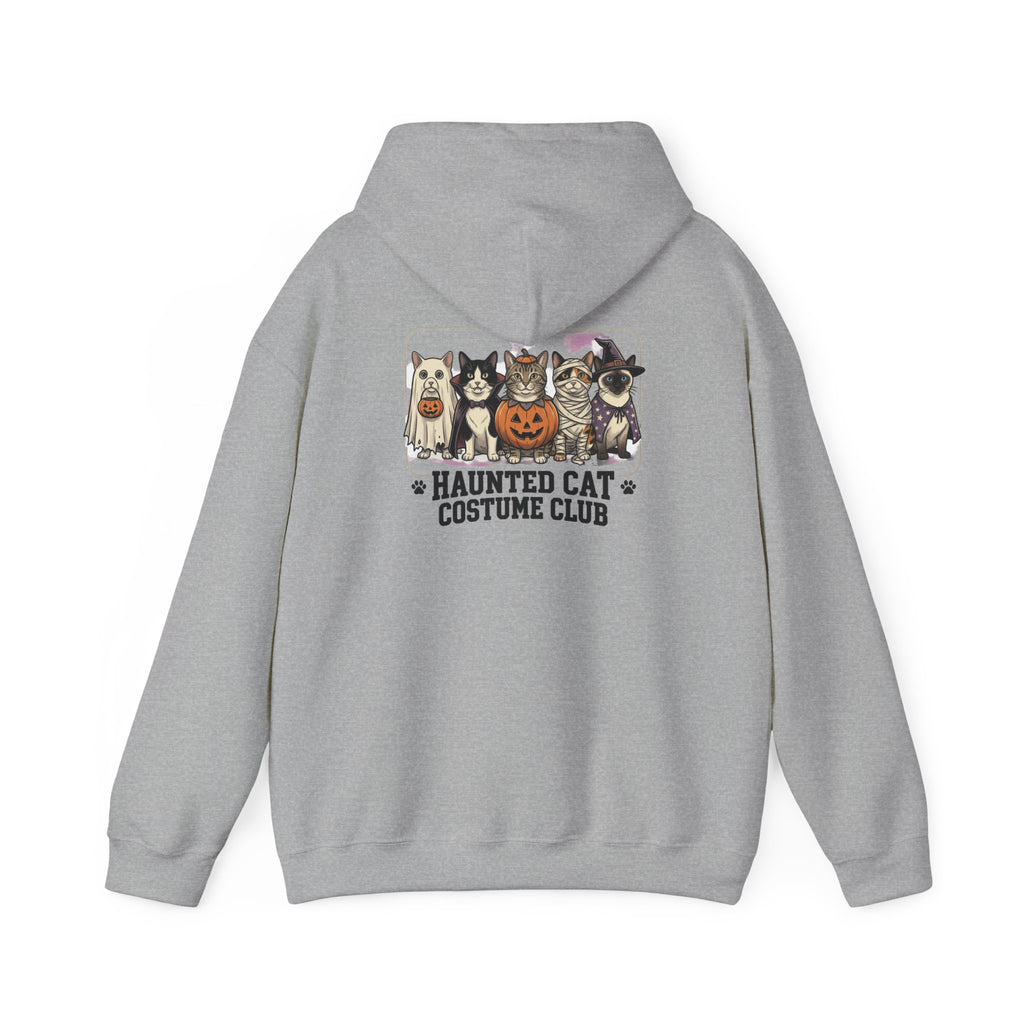 Haunted Cat Costume Club Hoodie | Halloween spooky vintage cats