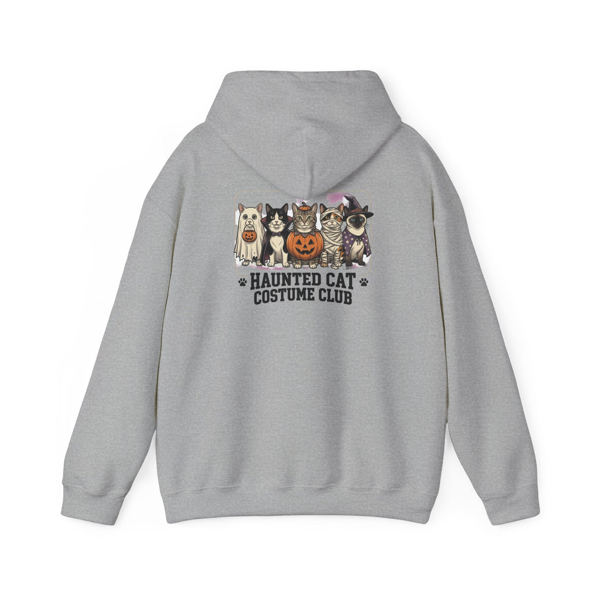 Haunted Cat Costume Club Hoodie | Halloween spooky vintage cats