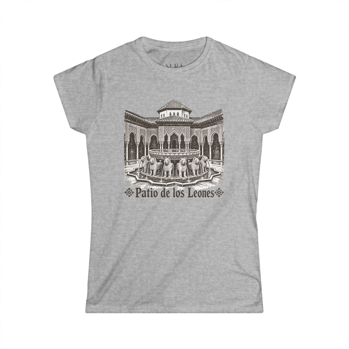 Softstyle Tee | Patio de los Leones | Vintage Andalusian Art Print