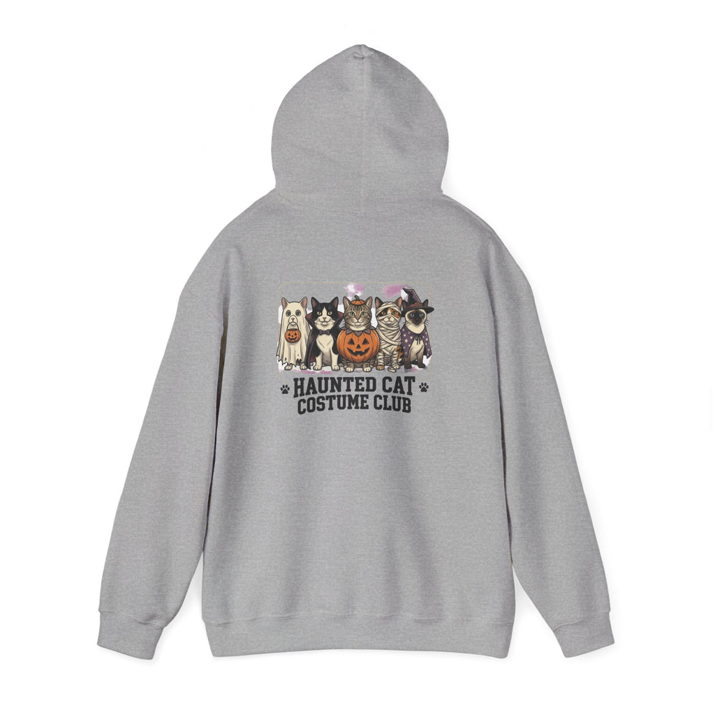 Haunted Cat Costume Club Hoodie | Halloween spooky vintage cats