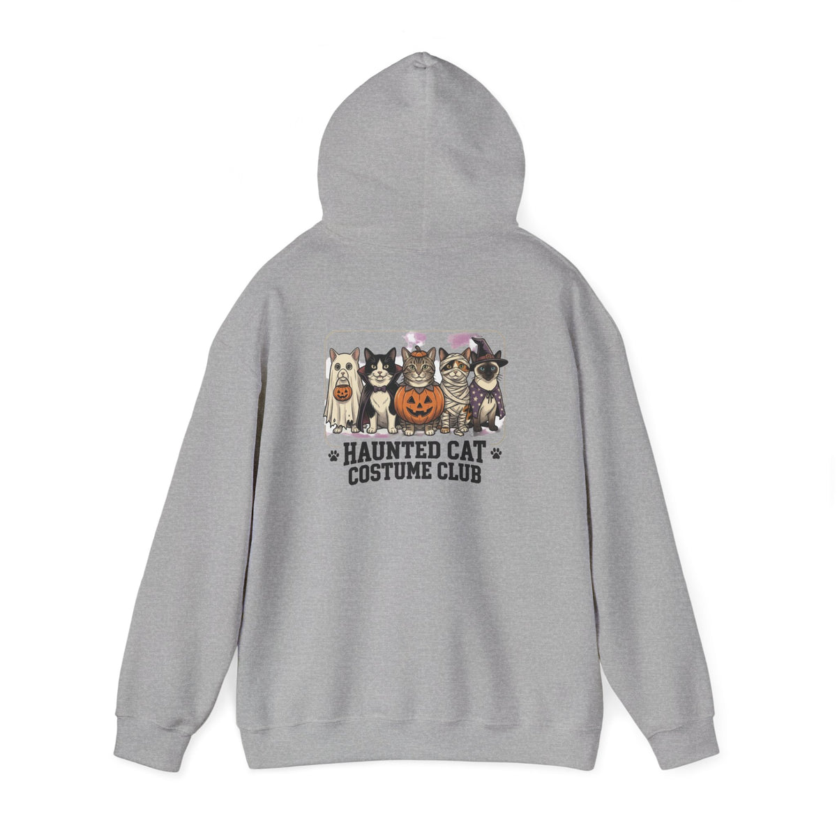 Haunted Cat Costume Club Hoodie | Halloween spooky vintage cats