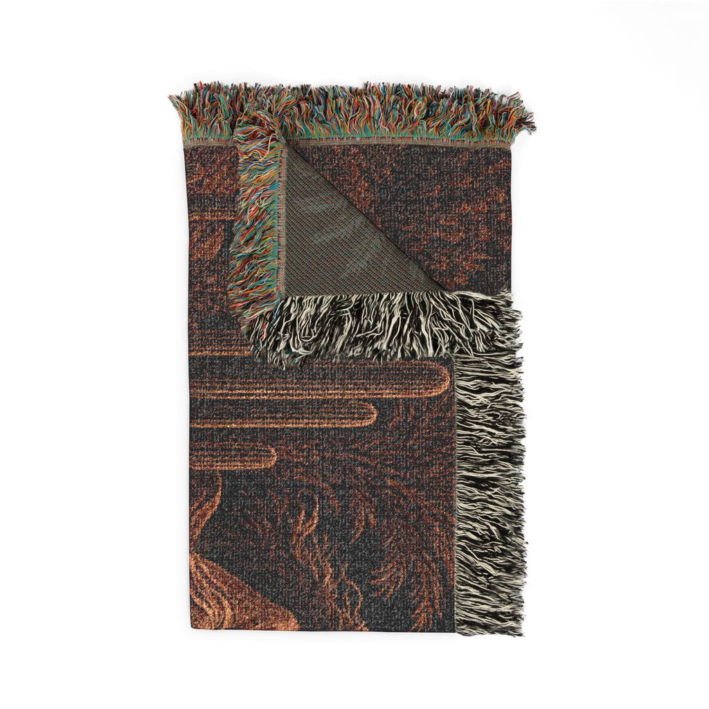 Desert Spirit Woven Blanket | Handwoven Cotton Throw