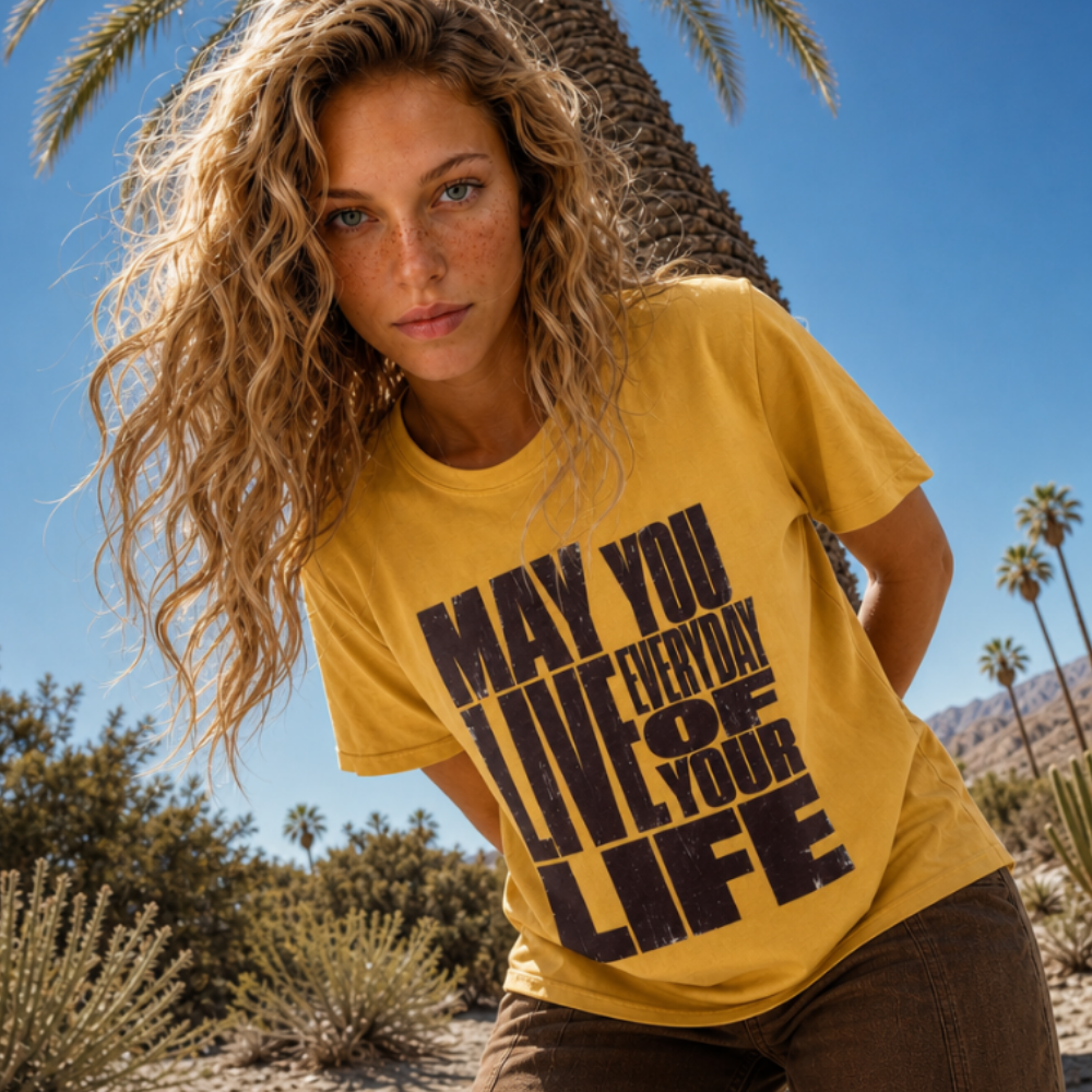 Soft fit Graphic Tee | Inspirational | May You Live Everyday Of Your Life Shirt