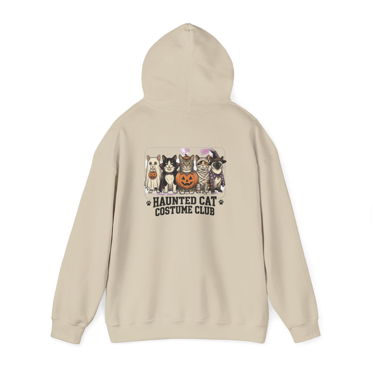 Haunted Cat Costume Club Hoodie | Halloween spooky vintage cats