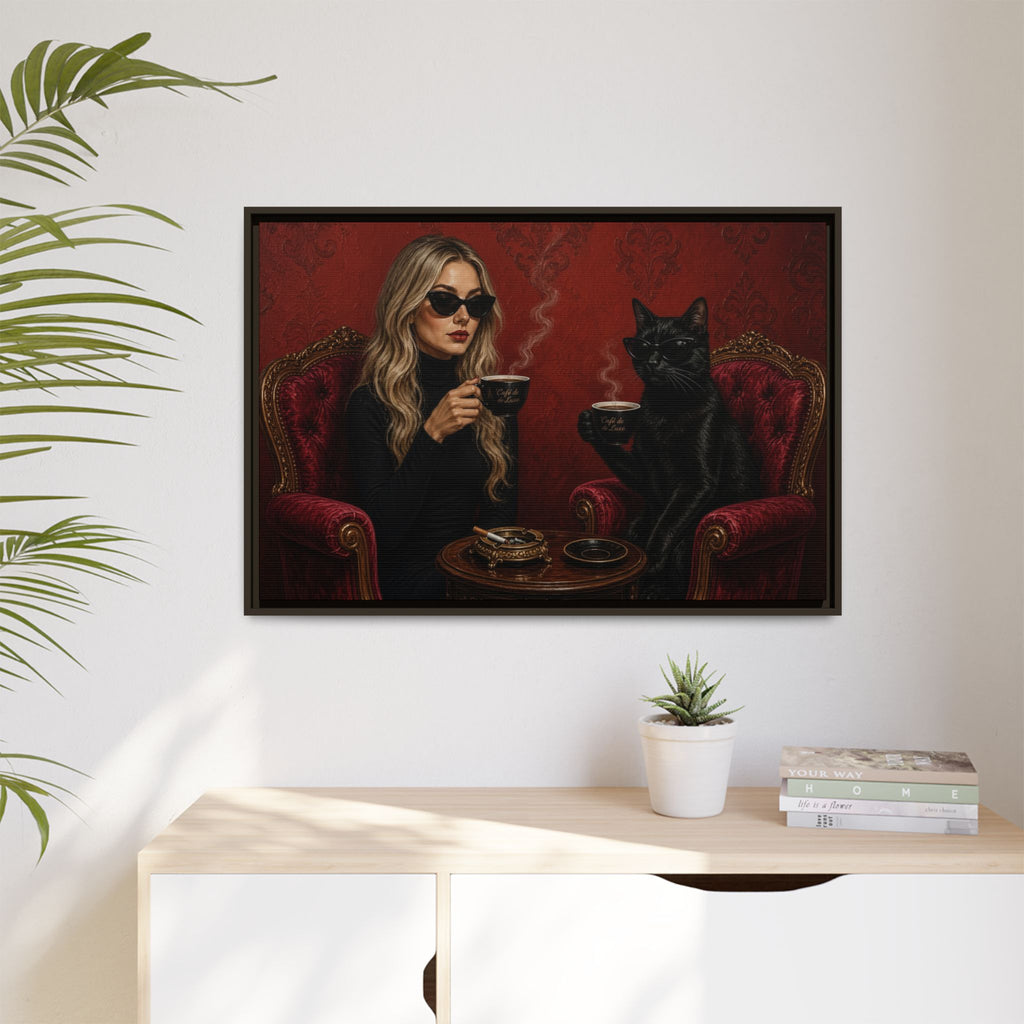 Matte Canvas, Framed | Best friends