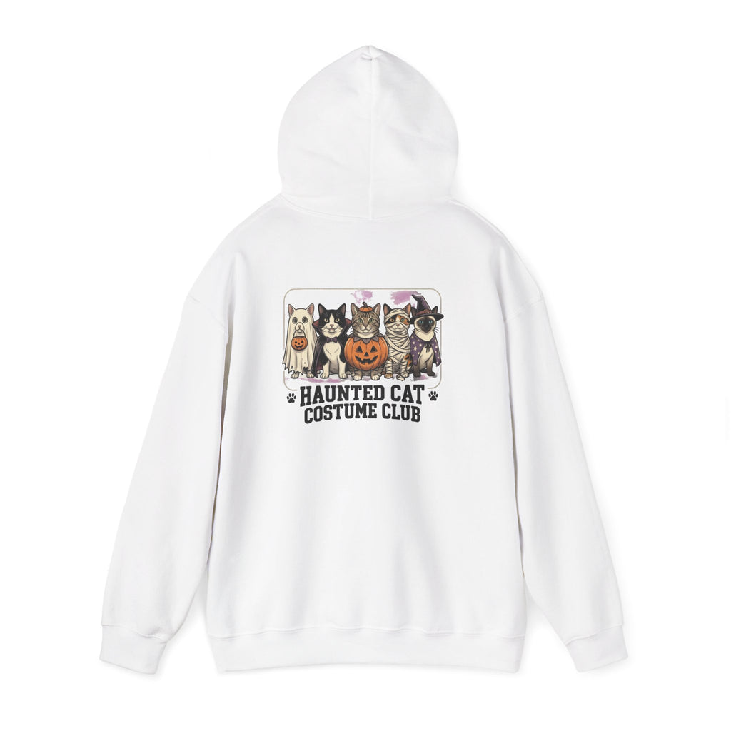 Haunted Cat Costume Club Hoodie | Halloween spooky vintage cats