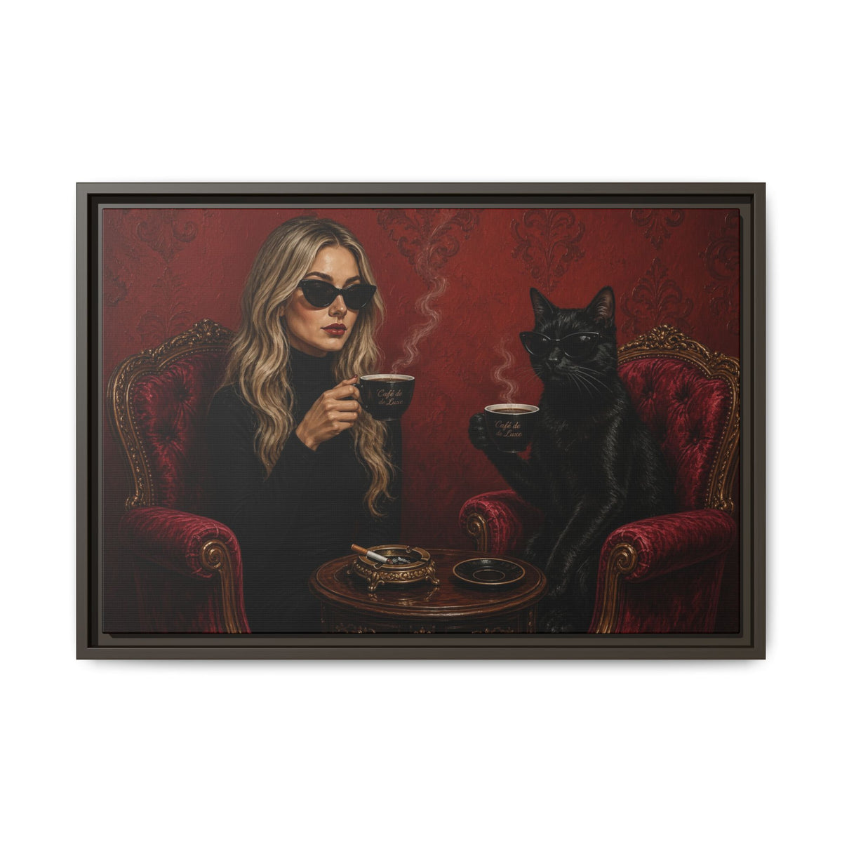 Matte Canvas, Framed | Best friends