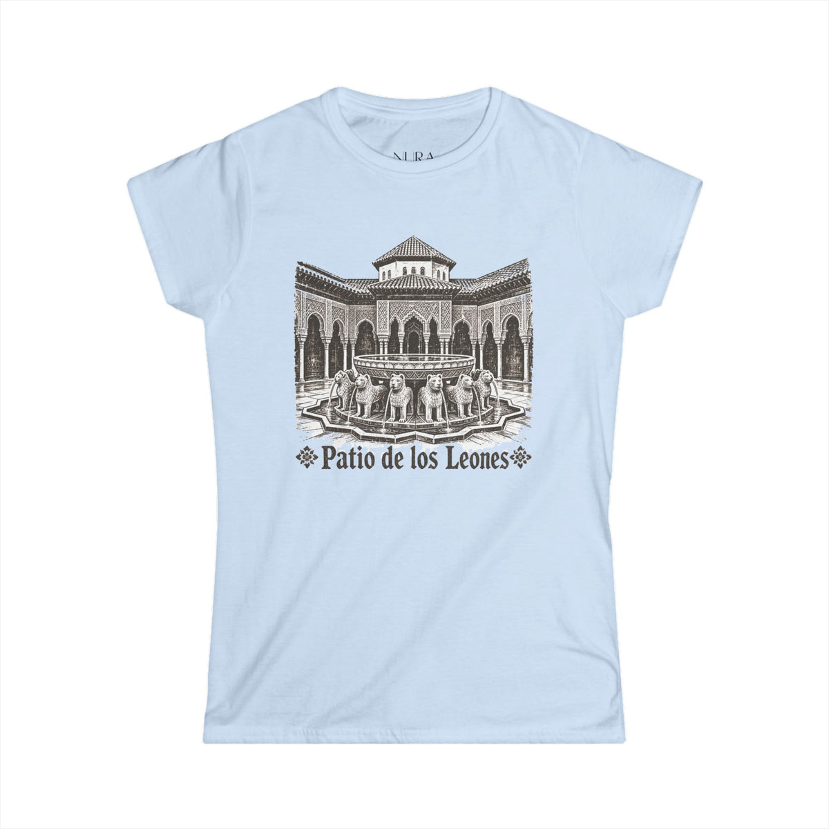 Softstyle Tee | Patio de los Leones | Vintage Andalusian Art Print