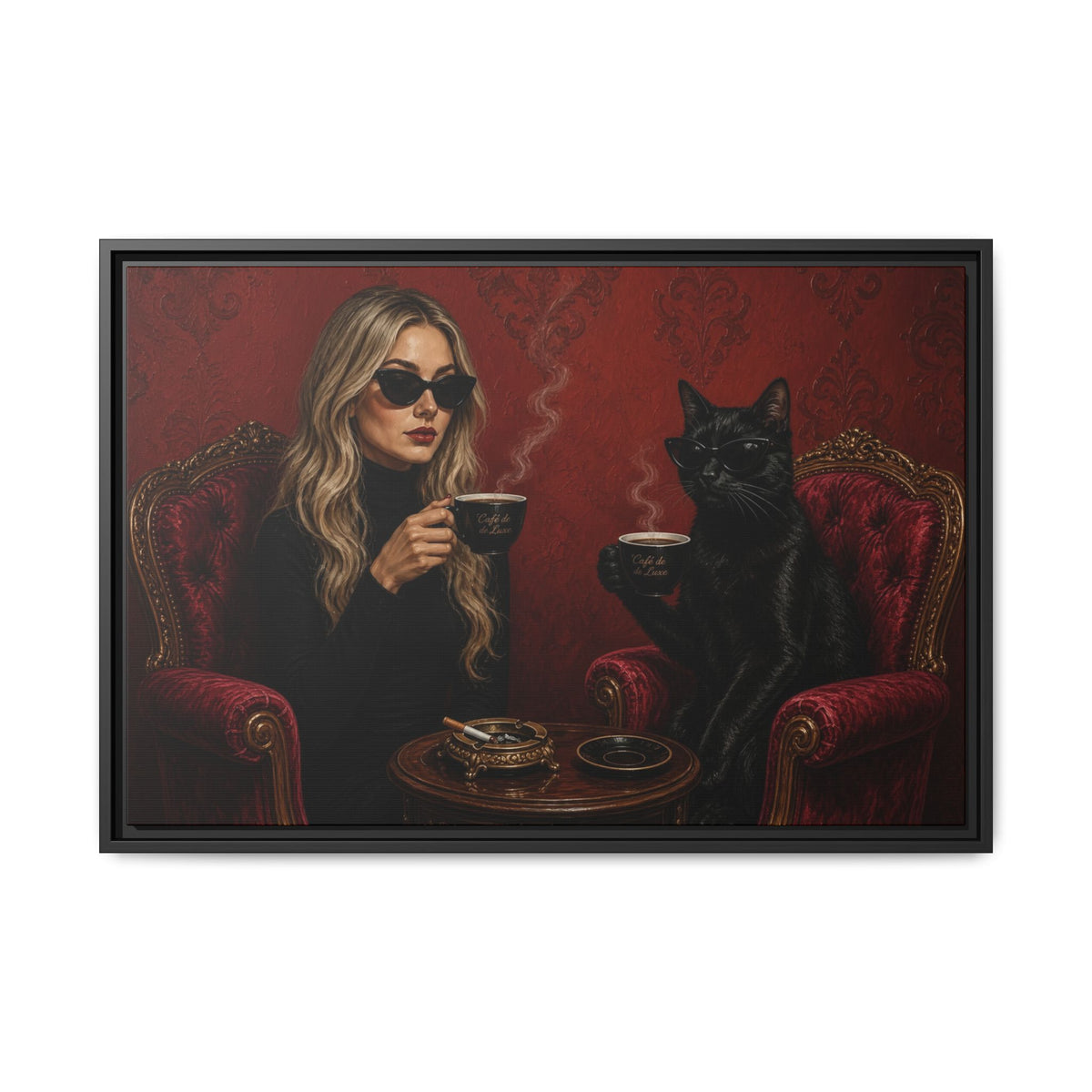Matte Canvas, Framed | Best friends