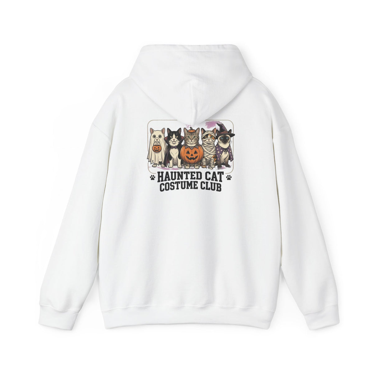 Haunted Cat Costume Club Hoodie | Halloween spooky vintage cats