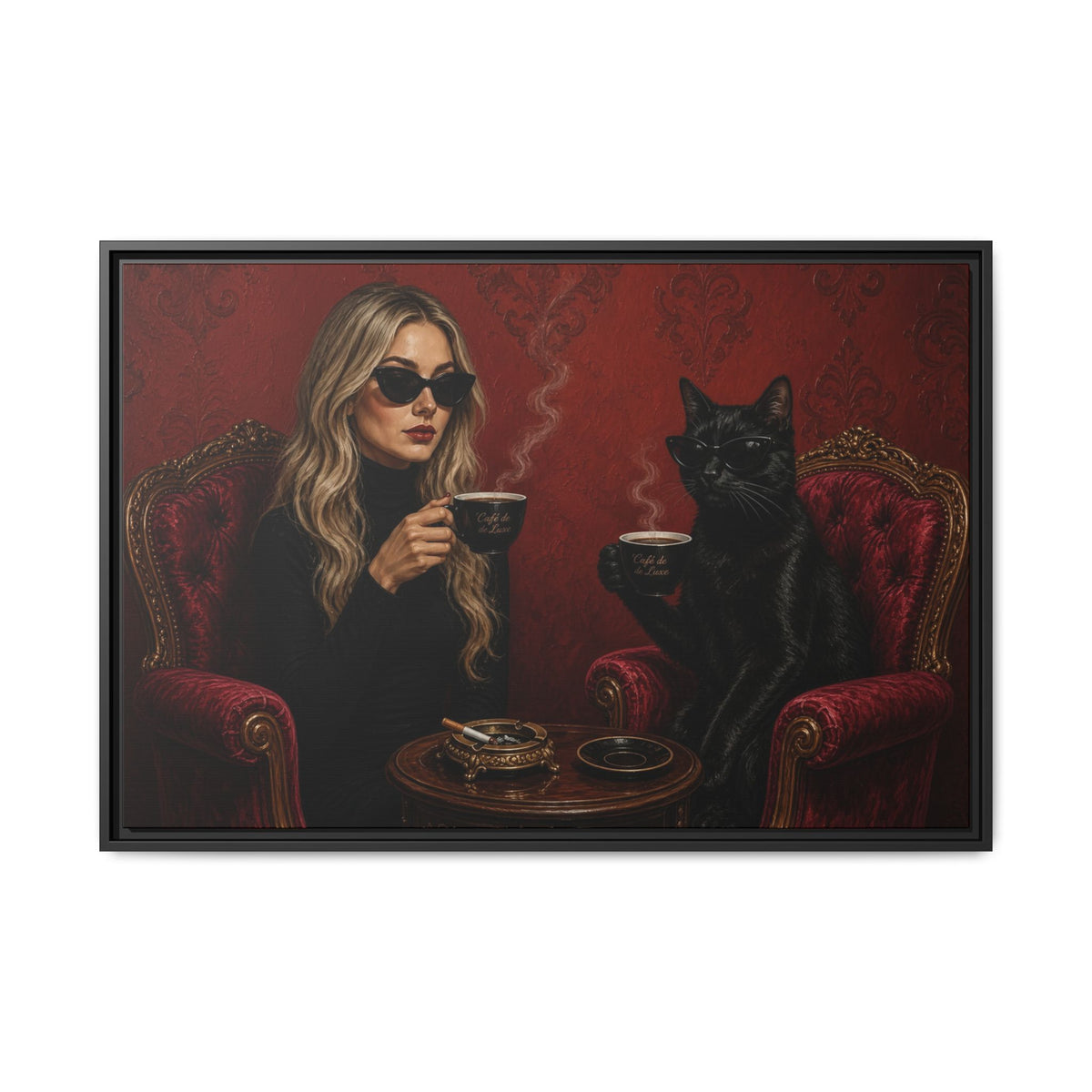 Matte Canvas, Framed | Best friends