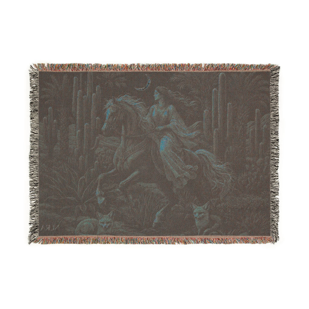 Desert Spirit Woven Blanket | Handwoven Cotton Throw
