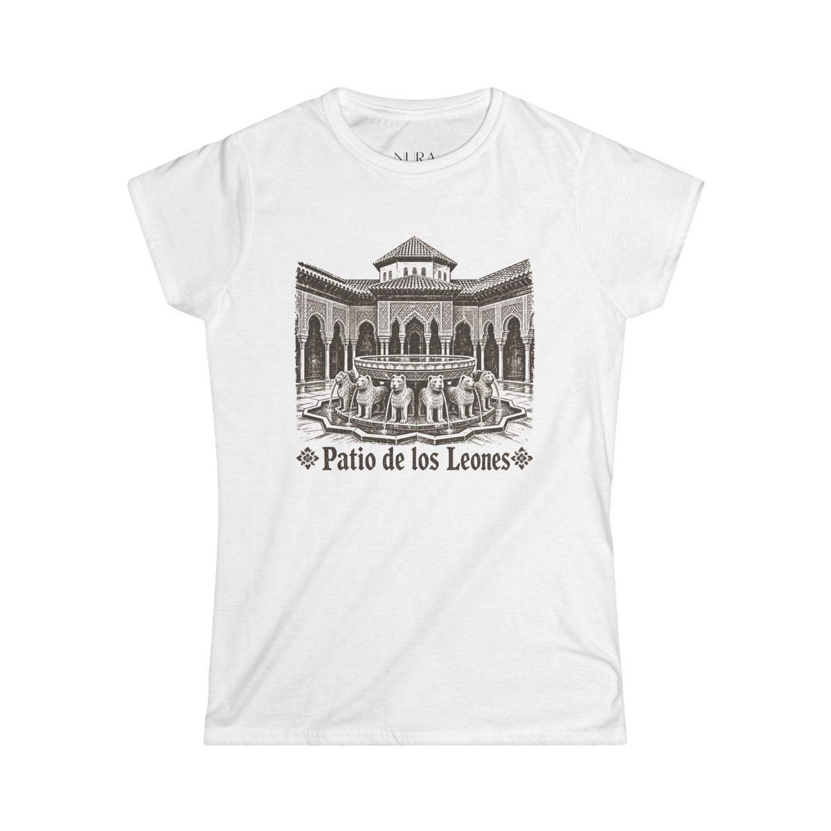 Softstyle Tee | Patio de los Leones | Vintage Andalusian Art Print