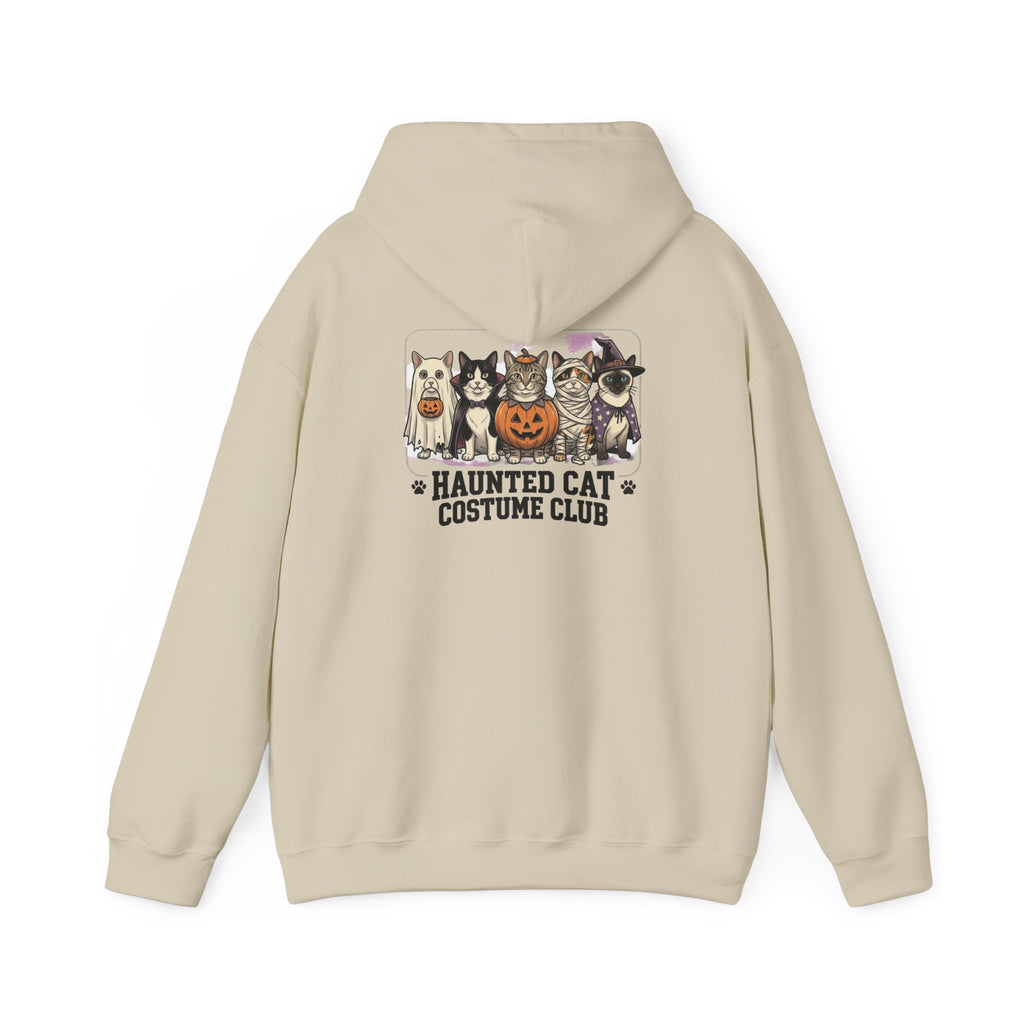 Haunted Cat Costume Club Hoodie | Halloween spooky vintage cats