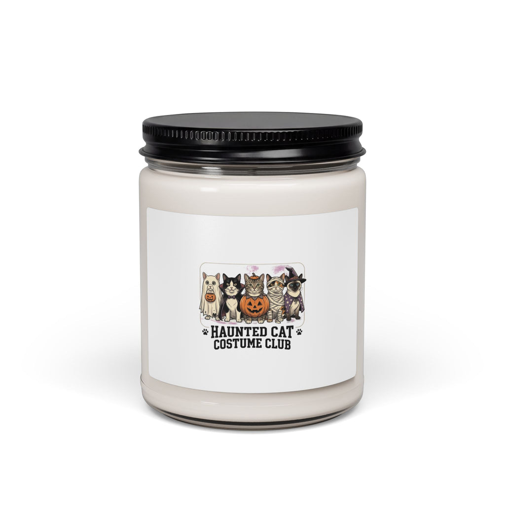 Haunted Cat Costume Club Candle, Halloween soy candle