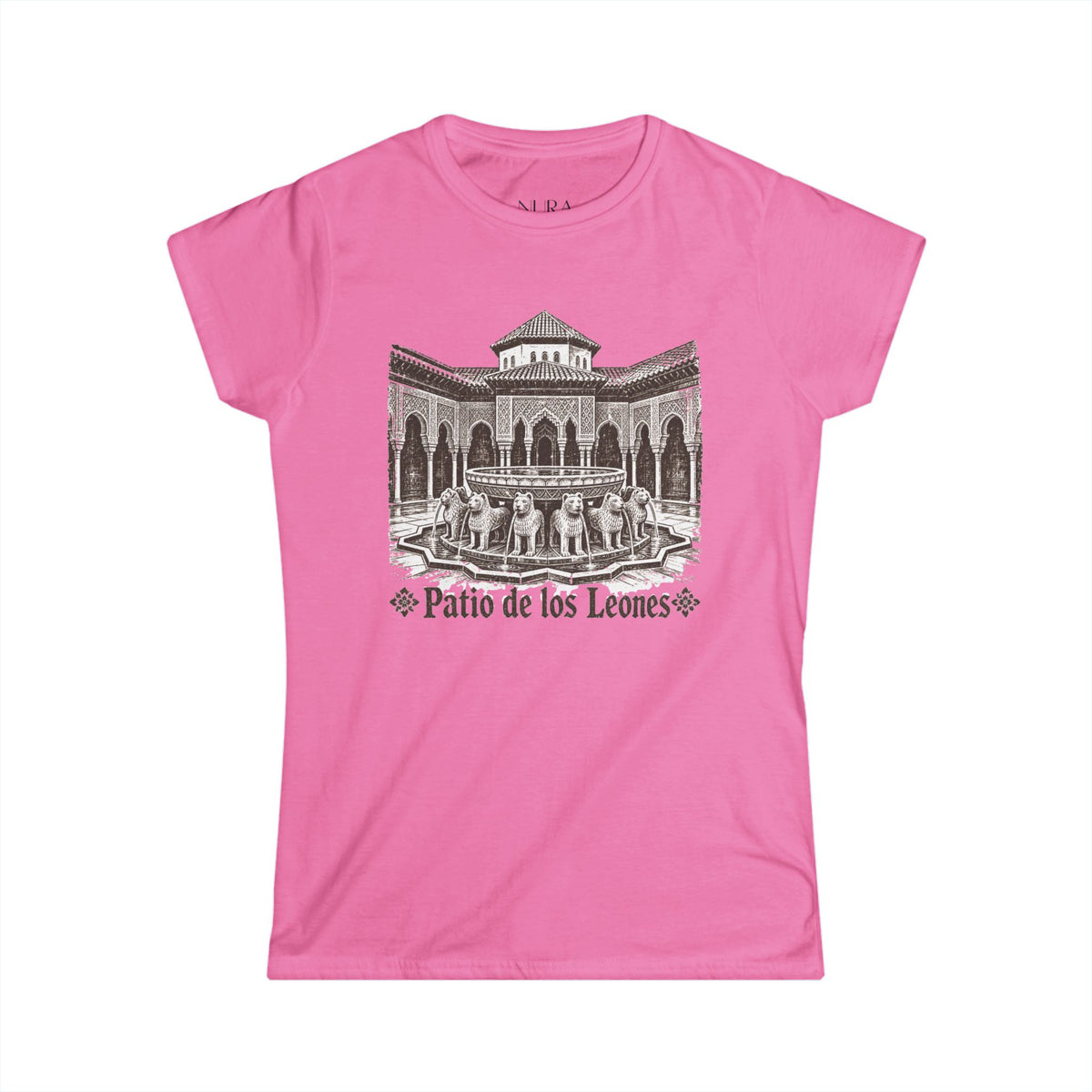 Softstyle Tee | Patio de los Leones | Vintage Andalusian Art Print