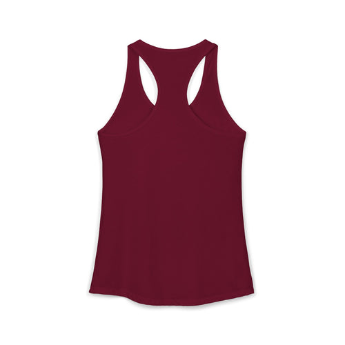 Maroon tank top on a white background