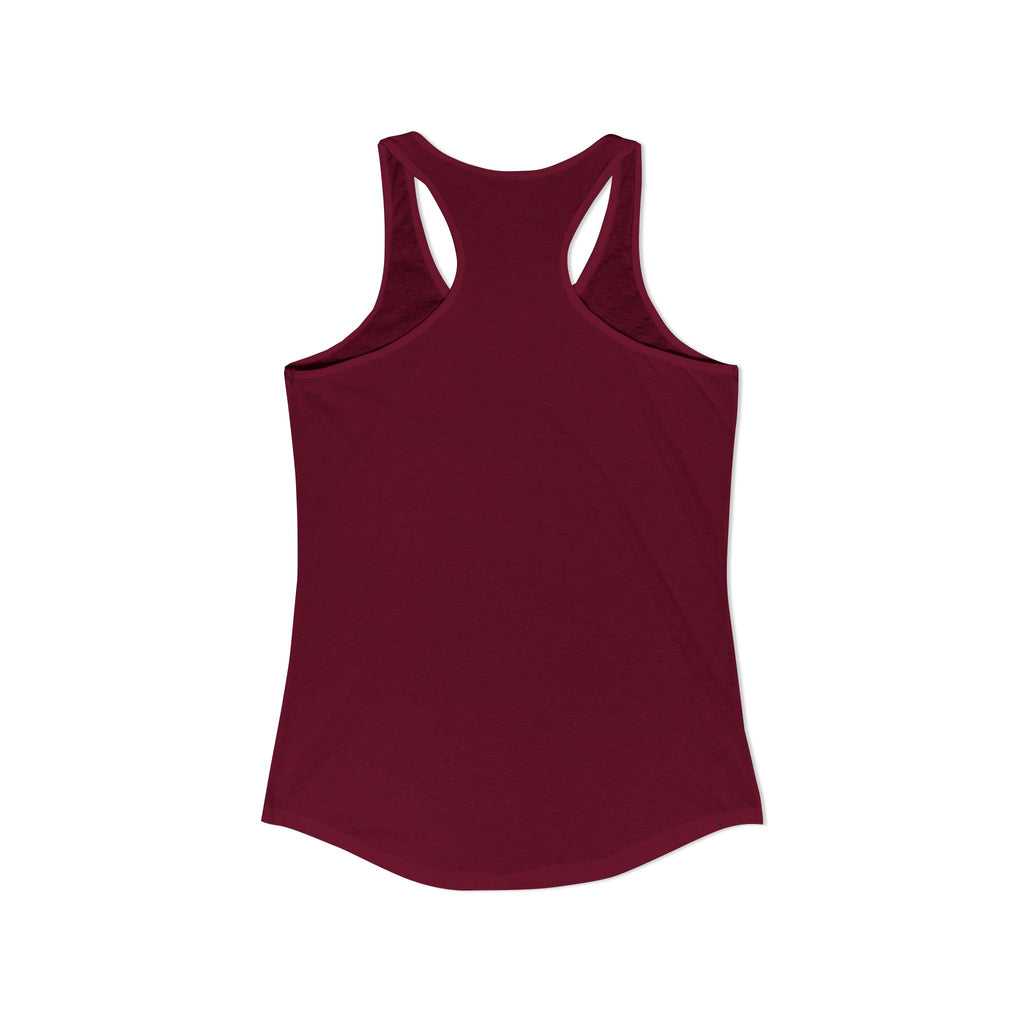 Maroon tank top on a white background