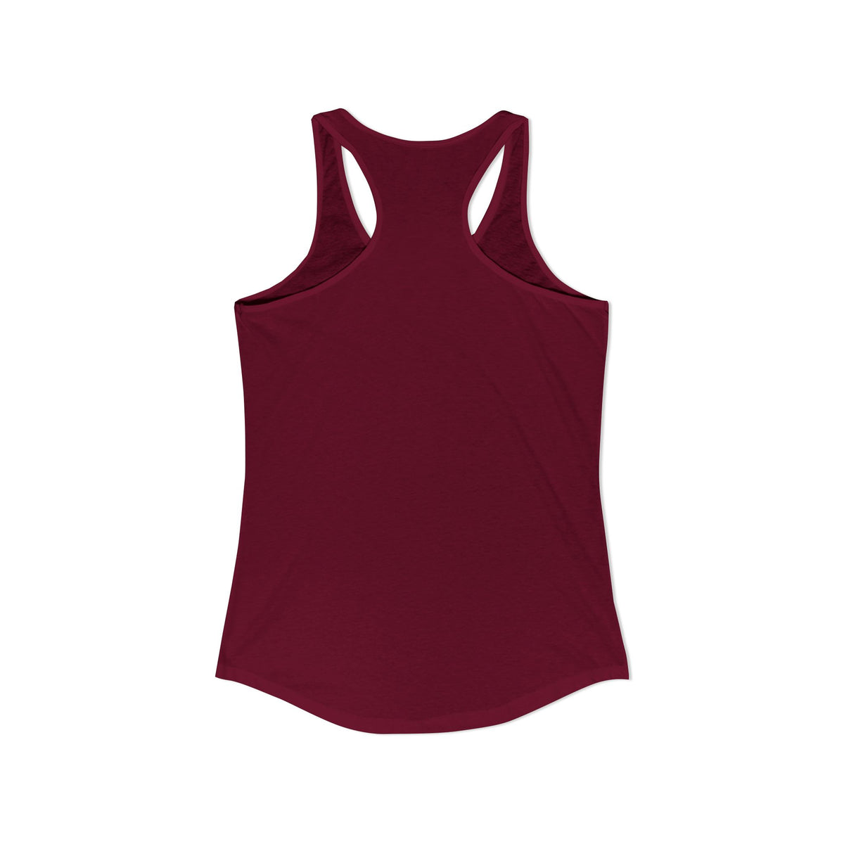Maroon tank top on a white background