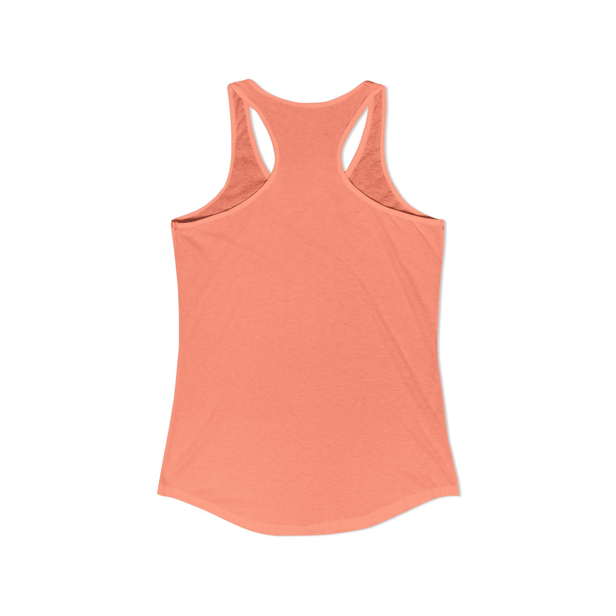 Coral tank top on a white background