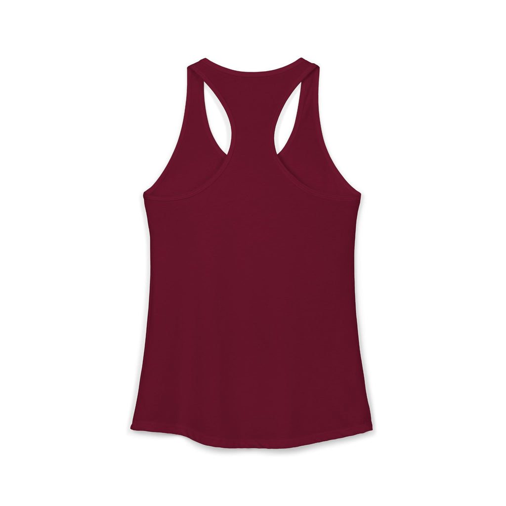 Maroon tank top on a white background